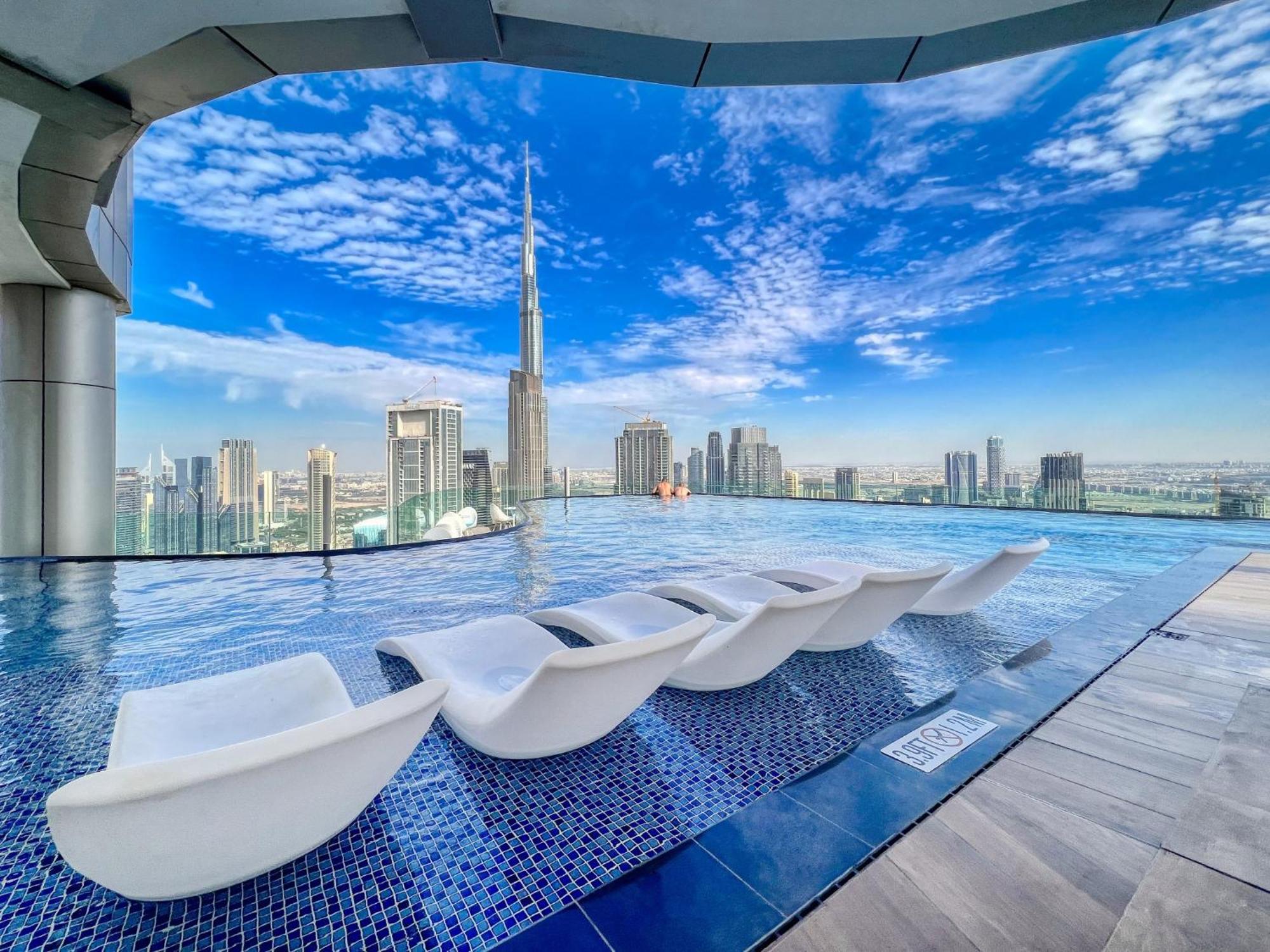 Highest Infinity Pool In Downtown Dubai Leilighet Eksteriør bilde