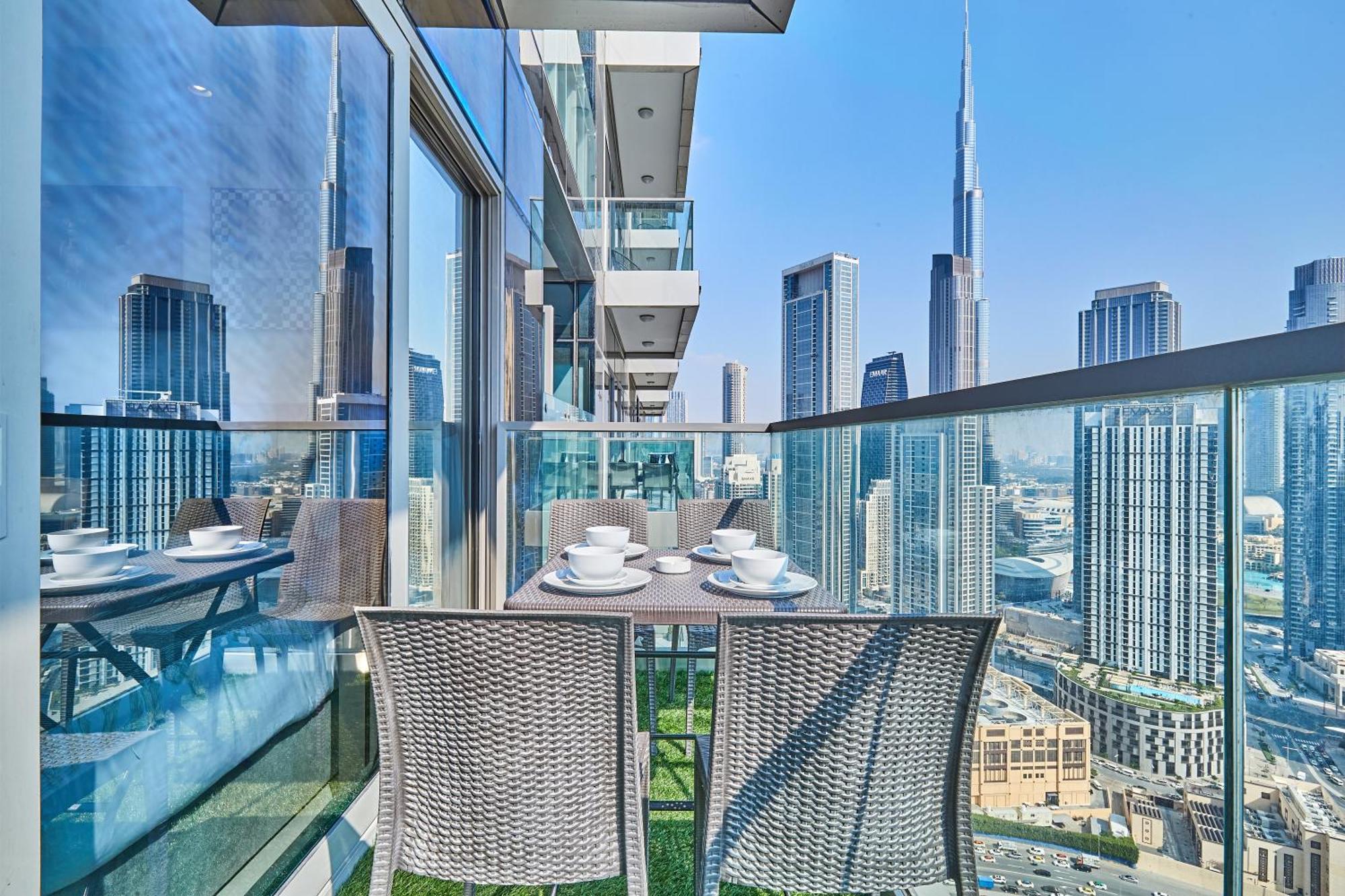 Highest Infinity Pool In Downtown Dubai Leilighet Eksteriør bilde
