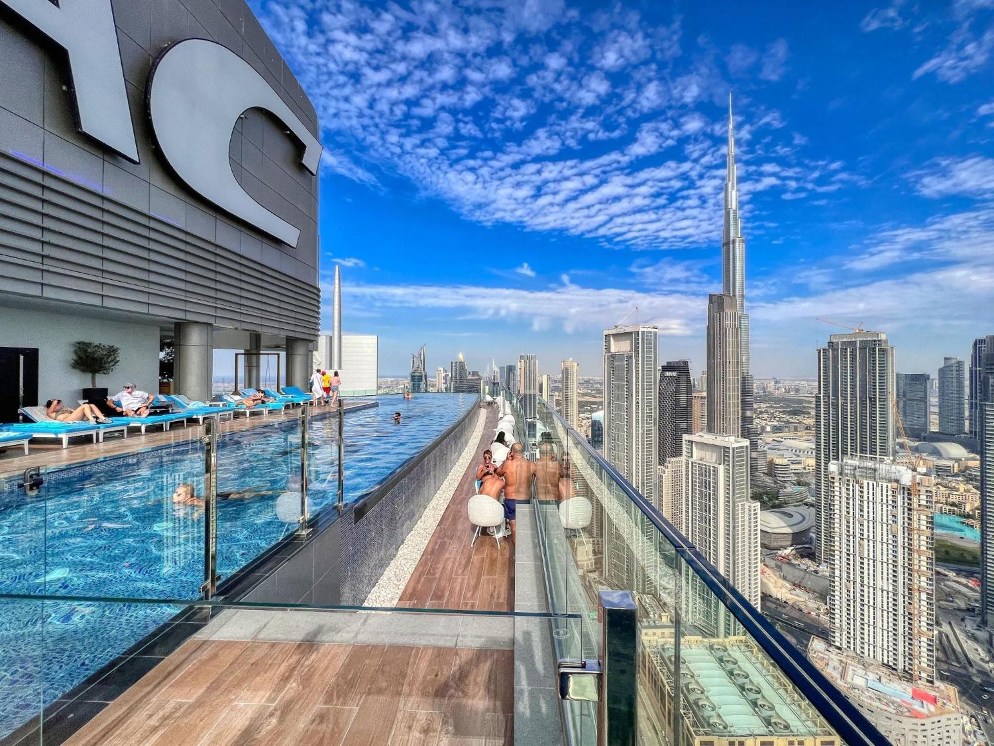 Highest Infinity Pool In Downtown Dubai Leilighet Eksteriør bilde