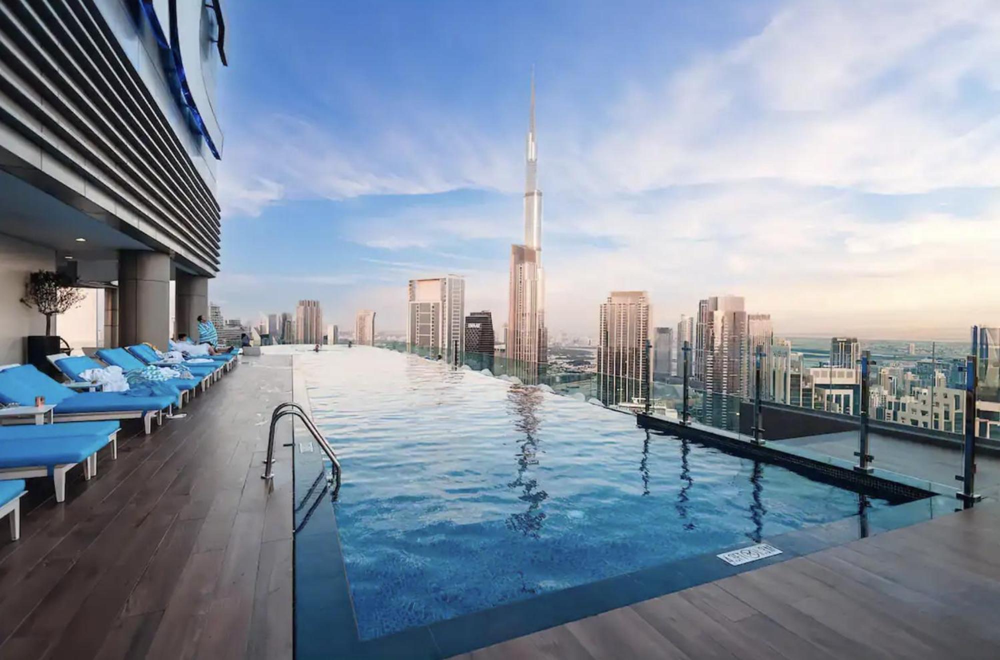Highest Infinity Pool In Downtown Dubai Leilighet Eksteriør bilde