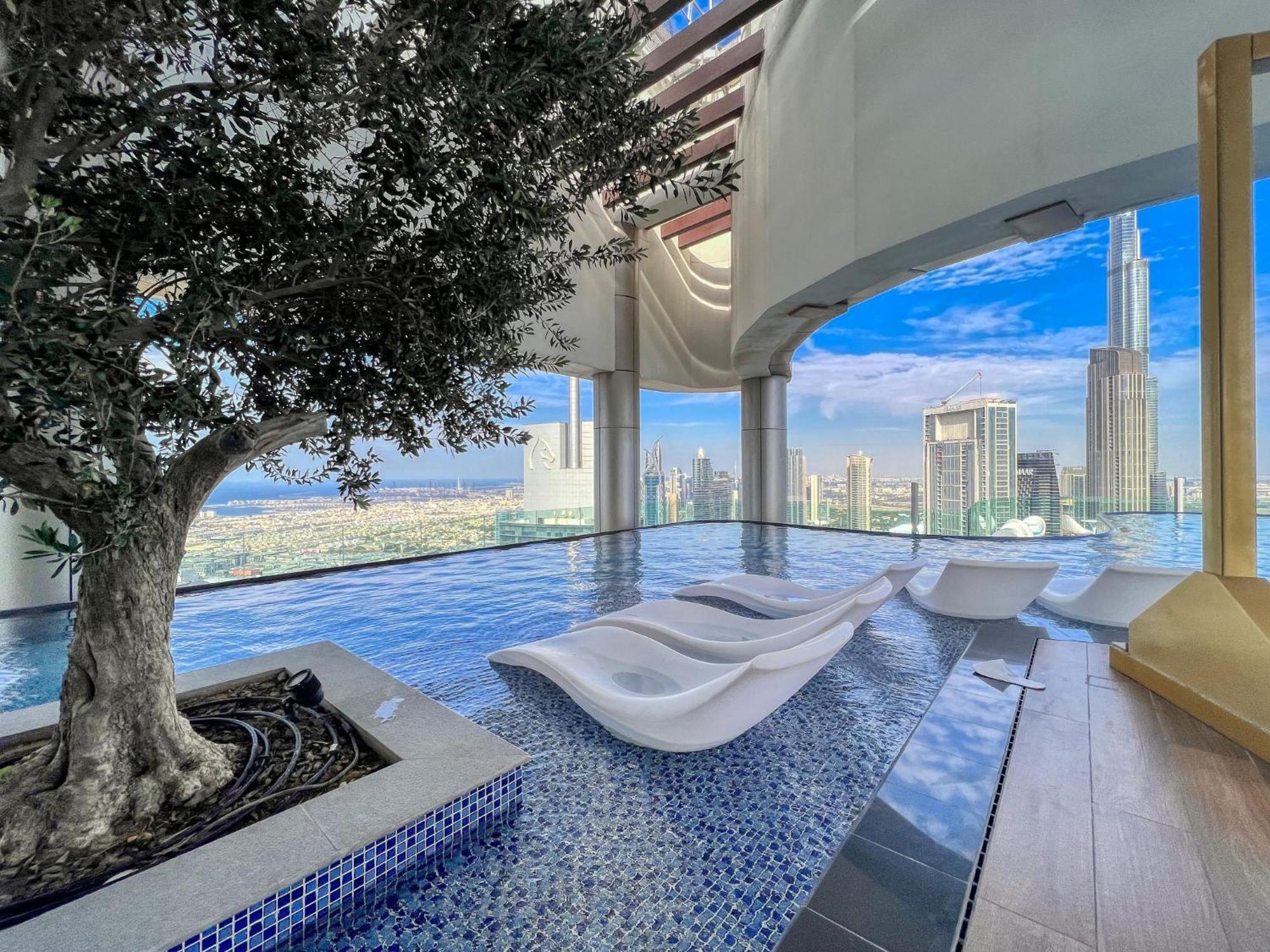 Highest Infinity Pool In Downtown Dubai Leilighet Eksteriør bilde