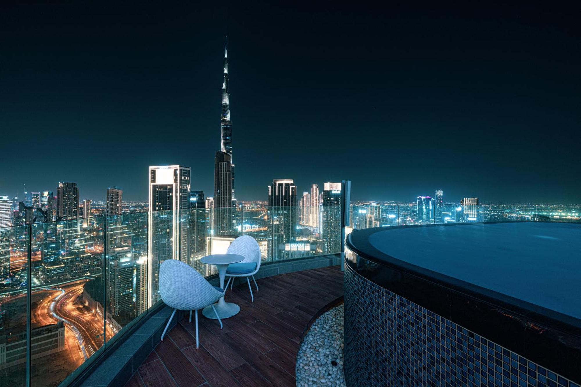 Highest Infinity Pool In Downtown Dubai Leilighet Eksteriør bilde
